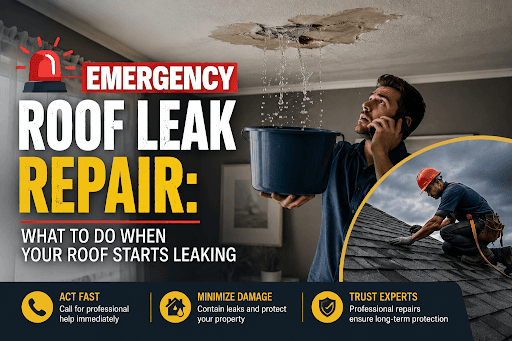 Emergency Roof Leak Repair: What to Do When Your Roof Starts Leaking