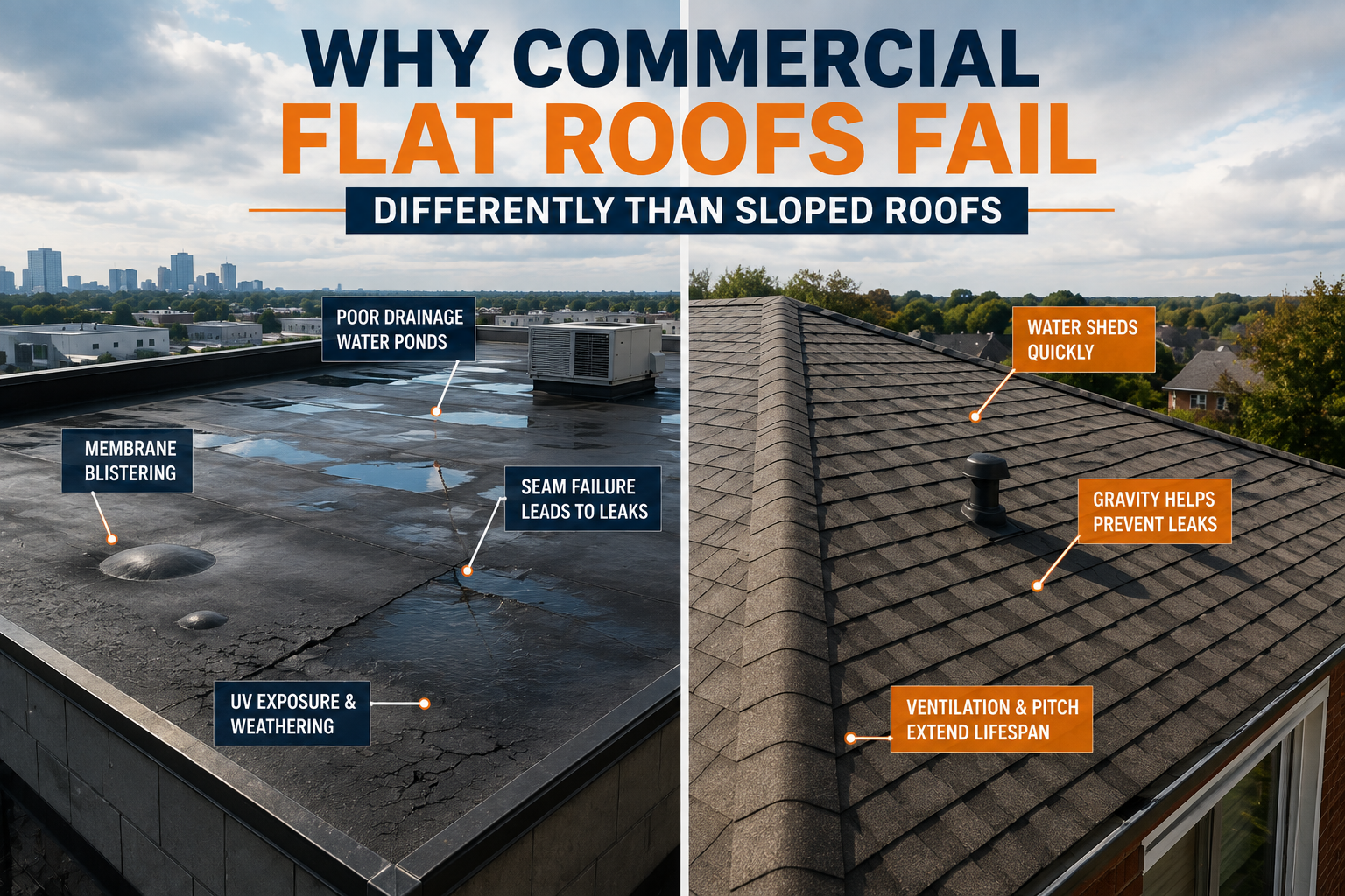 commercial flat roofing